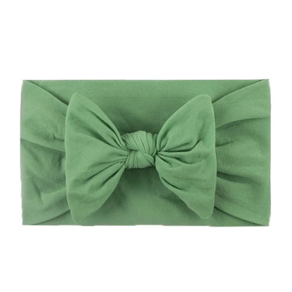 Kid's Fashion Solid Color Bow Knot Cloth Braid Hair Band