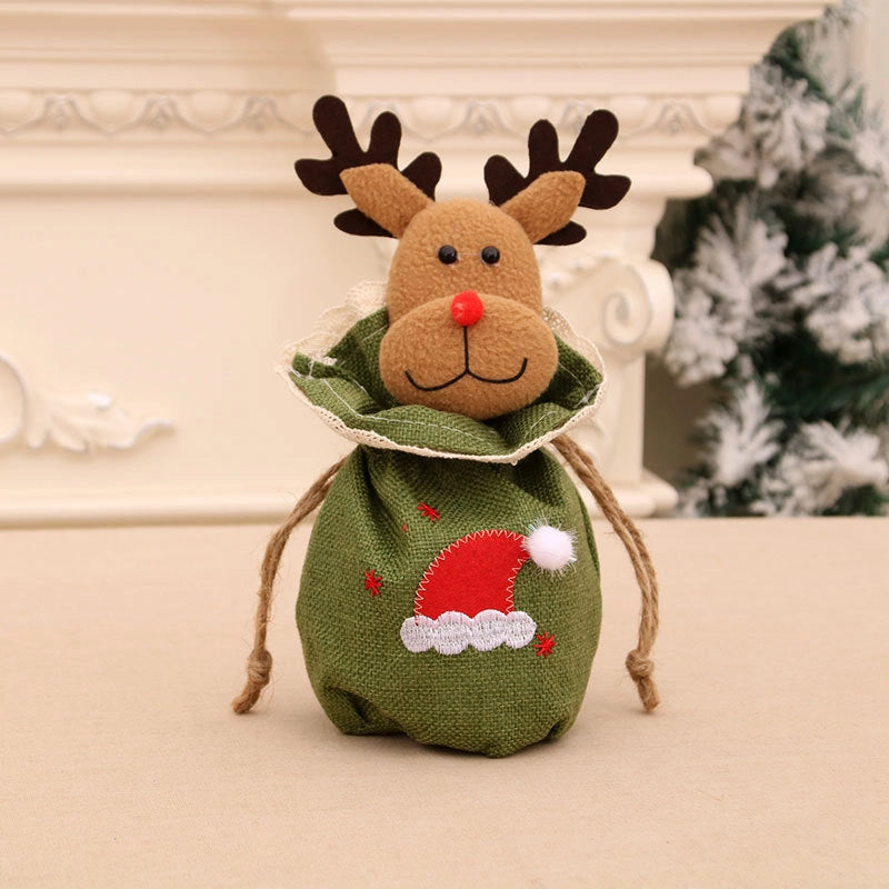 Christmas Children's Gift Bag Knitted Apple Bag Christmas Eve Candy Bag Gift Bag