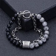 Fashion Geometric Natural Stone Handmade Bracelets 1 Piece