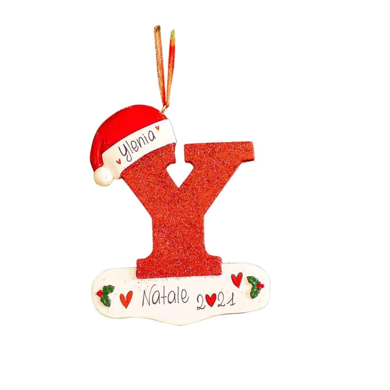 Cross-border Hot 26 English Letters Car Pendant Christmas Tree Decorative Ornaments Home Decorations