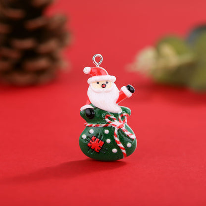 Christmas Resin Hanging Ring Small Pendant Diy Accessories Christmas Tree Decoration Supplies Small Pendant Hanging Ornament