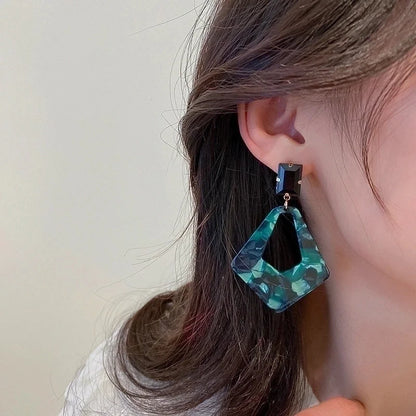 Retro Bear Heart Shape Bow Knot Arylic Alloy Cloth Enamel Artificial Pearls Rhinestones Opal Women\'s Earrings 1 Pair