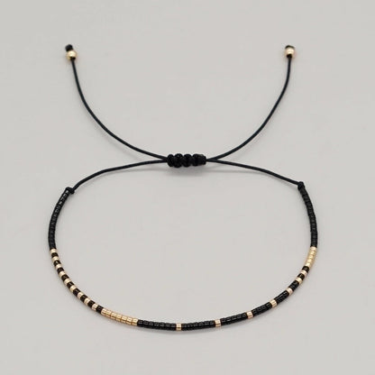 Glass Copper Minimalist Beaded Geometric Colorful Bracelets