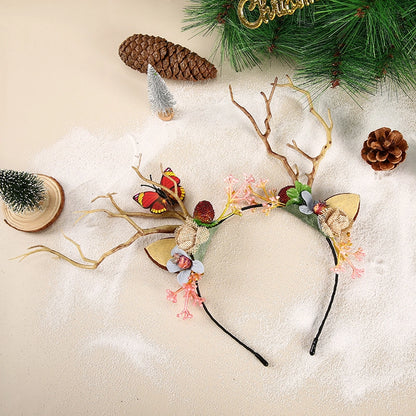 Christmas Fashion Women'S Antlers Plastic Hair Band