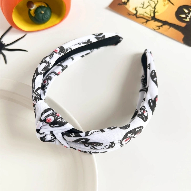 Halloween Cute Funny Women's Spider Web Skull Hair Band