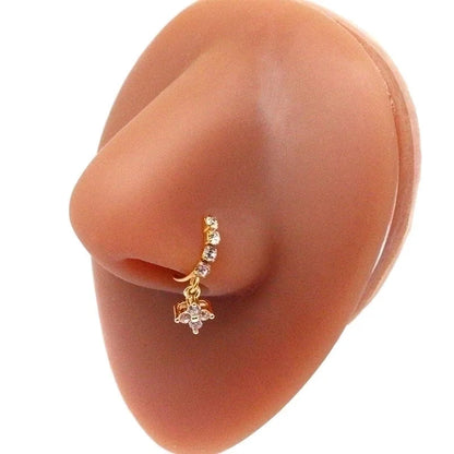 Classic Style Butterfly Stainless Steel Plating Nose Ring