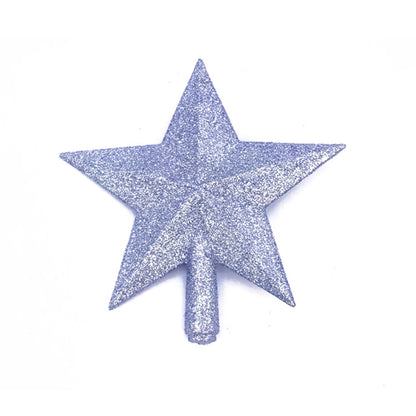 Christmas Tree Top Star 12/15/20/25/30cm Three-dimensional Blow Molded Five-pointed Star Multi-specification Christmas Tree Gold Powder Five Stars