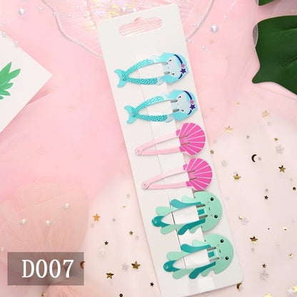 Christmas Cartoon Style Kid'S Animal Christmas Tree Fruit Metal Stoving Varnish Hair Clip