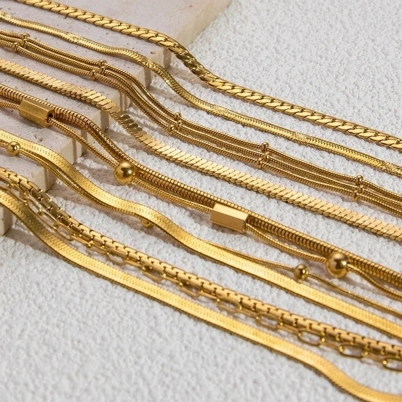 Retro Waves 304 Stainless Steel Bracelets In Bulk