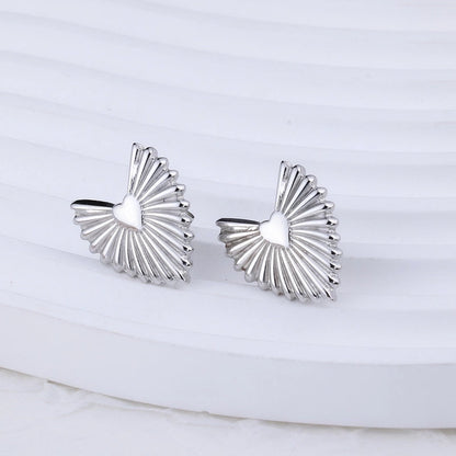 1 Pair IG Style Geometric Plating 304 Stainless Steel Earrings