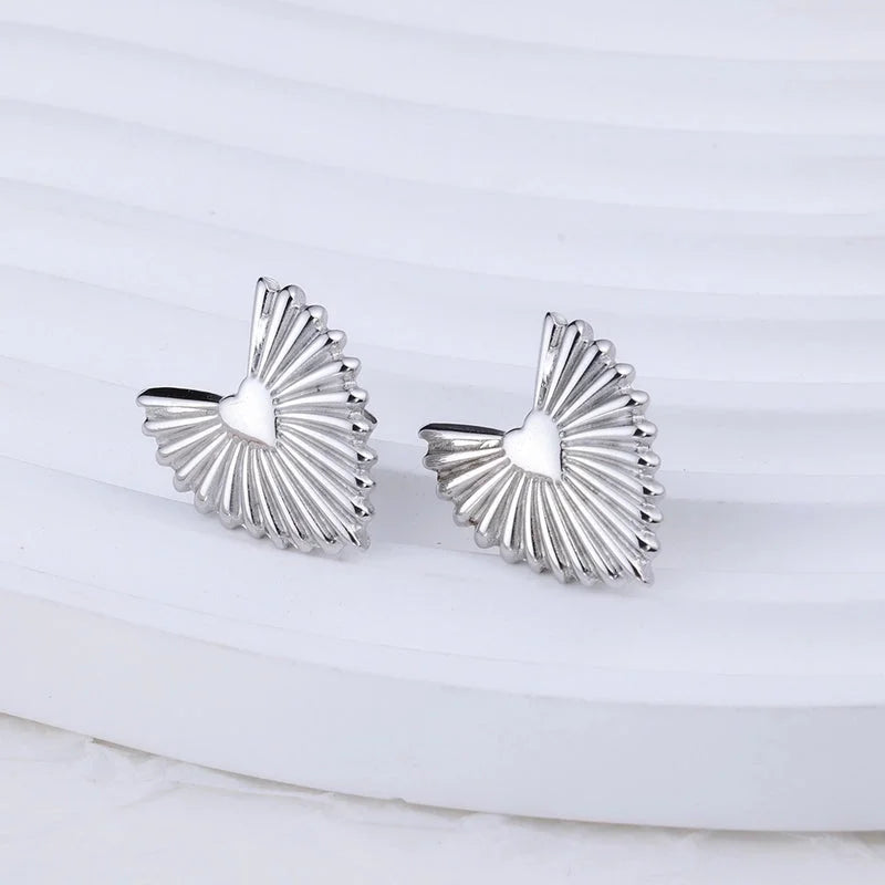 1 Pair IG Style Geometric Plating 304 Stainless Steel Earrings