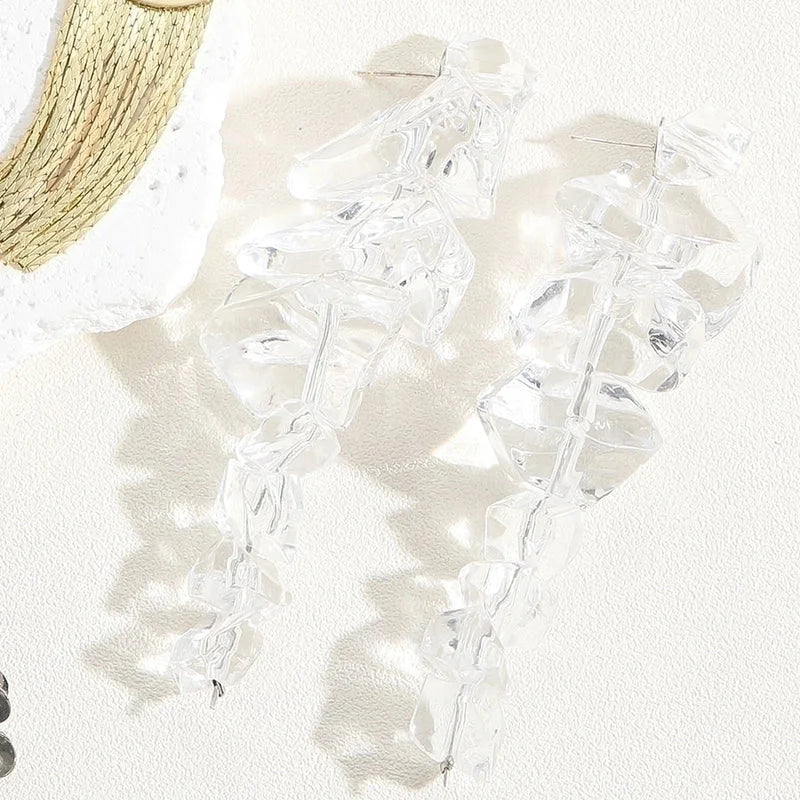 1 Pair Elegant Tassel Sequins Plating Inlay Brass Zircon 14k Gold Plated White Gold Plated Drop Earrings