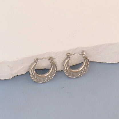 1 Pair Minimalist Round Square Heart Shape 304 Stainless Steel Earrings