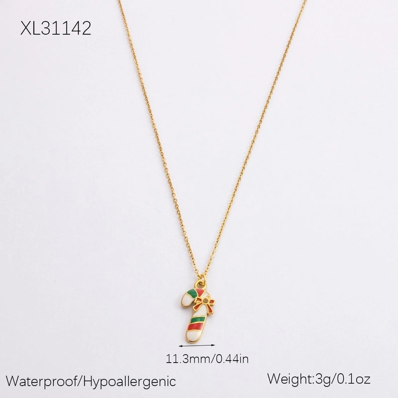 Cute Modern Style Christmas Tree Bow Knot Snowflake 304 Stainless Steel Plating Bracelets Earrings Necklace