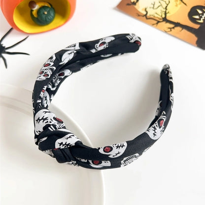 Halloween Cute Funny Women's Spider Web Skull Hair Band