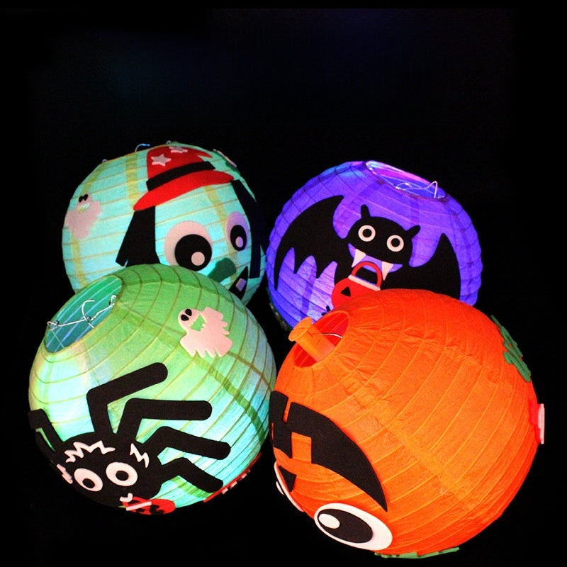 Halloween Dress Up Flashing Pumpkin Ghost Hair Hoop Ghost Festival Party Headdress