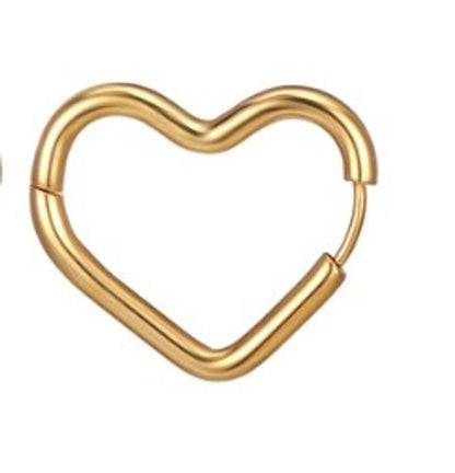 1 Piece Fashion Square Plating 201 Stainless Steel 18K Gold Plated Earrings