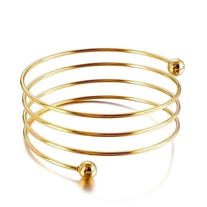 Simple Spring Multi-layer Stainless Steel Bracelets