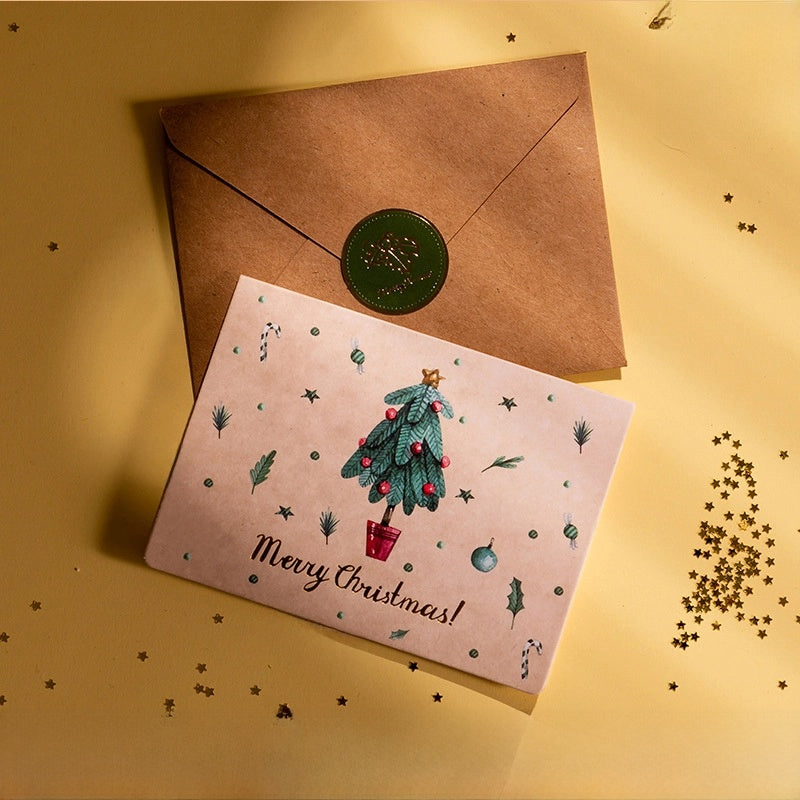 Christmas Artistic Snowman Christmas Card