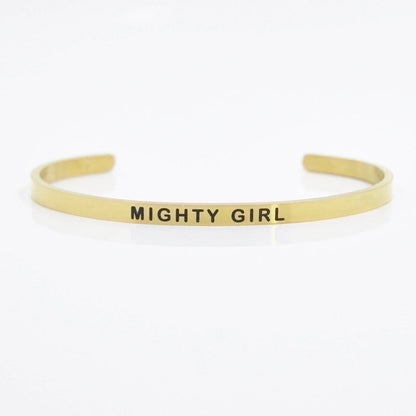 Minimalist Letter Stainless Steel Bangle