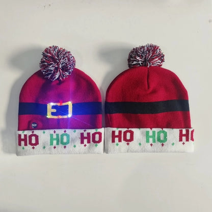 Kid'S IG Style Santa Claus Elk Pom Poms Wool Cap