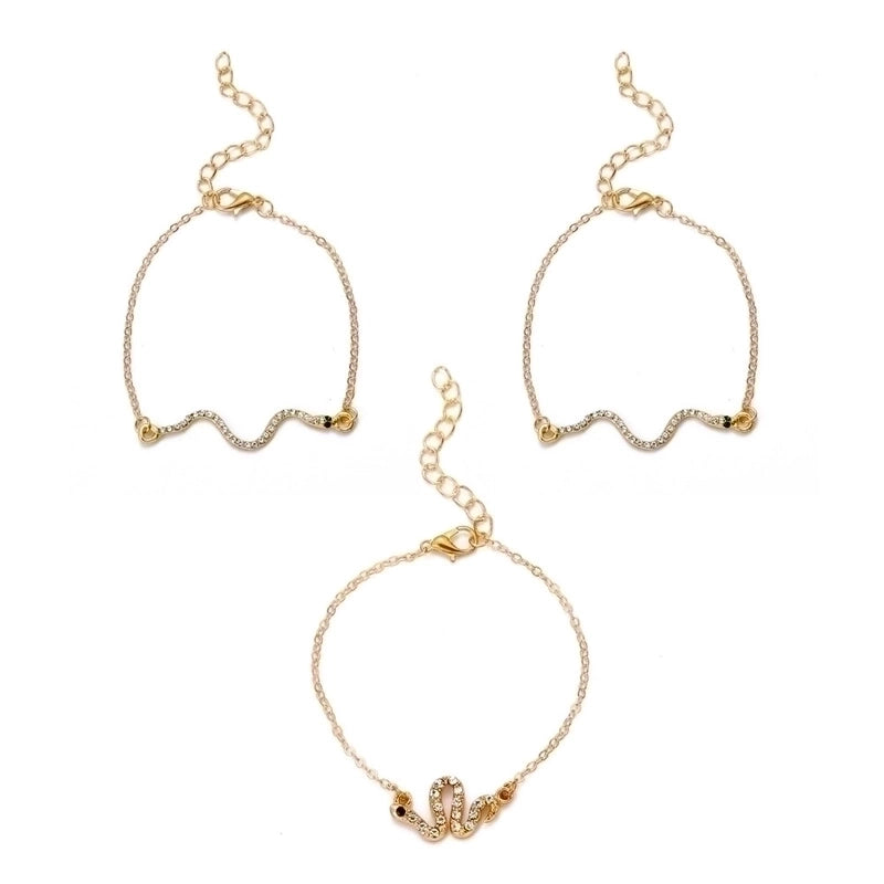 1 Set Minimalist Star Heart Shape Butterfly Stainless Steel Metal 18k Gold Plated Gold Plated Silver Plated Turquoise Rhinestones Zircon Bangle