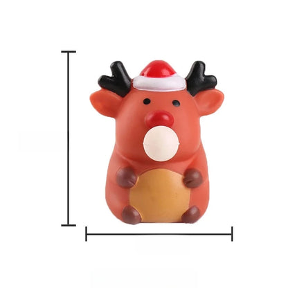 Squishy Toy Christmas Animal Santa Claus Snowman PVC TPR Toys