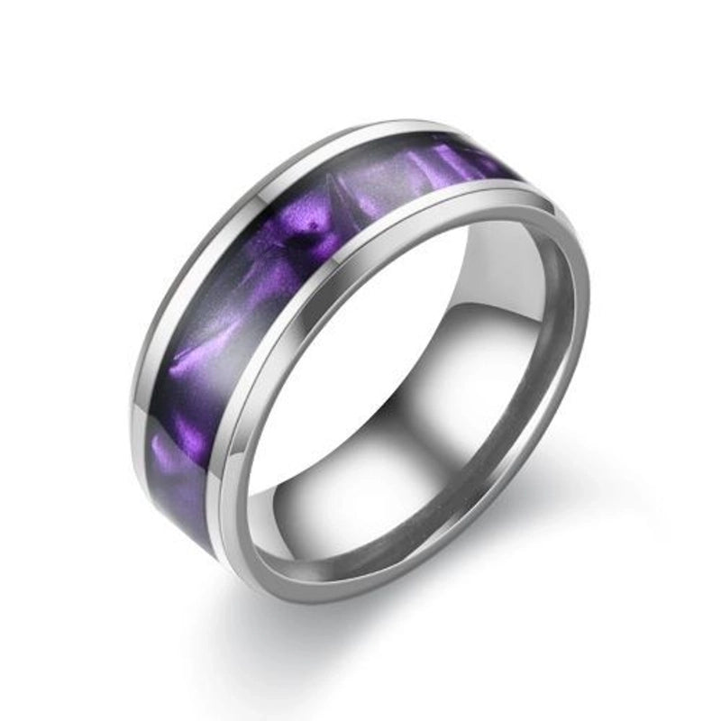 Fashion New Colorful Stainless Steel Ring