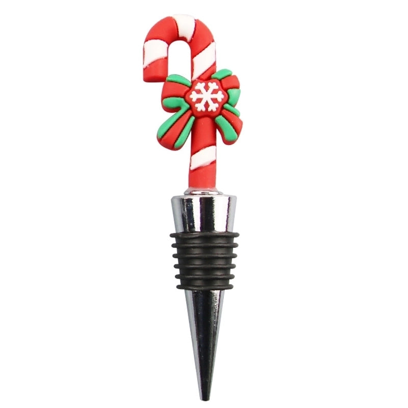 Christmas Cute Cartoon PVC Aluminium Alloy Wine Stopper 1 Piece