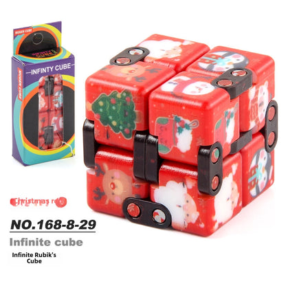 New Strange Decompression Toy UV Printing Infinite Rubik's Cube Decompression Folding Changeable Rubik's Cube Fingertip Rubik's Cube Manufacturer Resources
