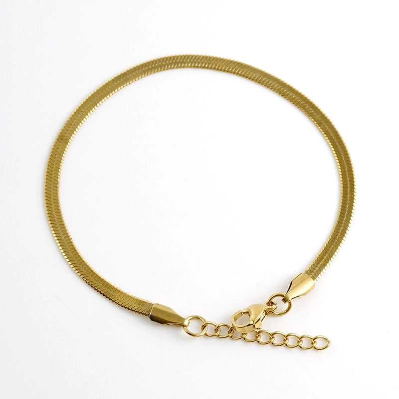 Hip-Hop Geometric 304 Stainless Steel 18K Gold Plated Bracelets In Bulk