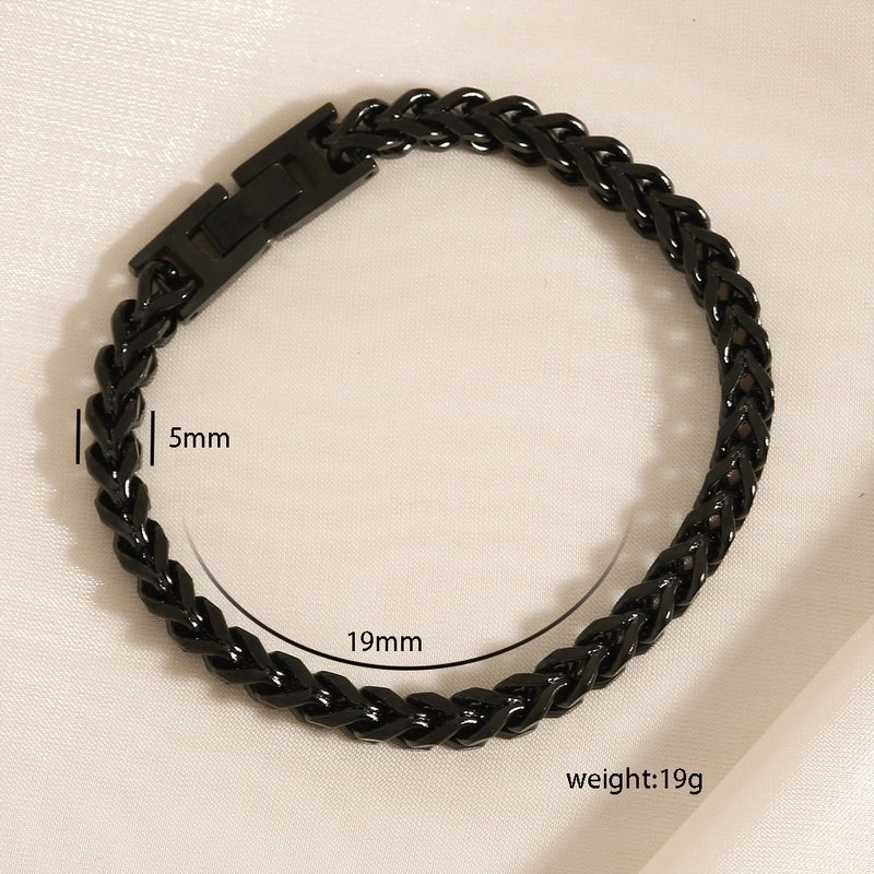 Hip-Hop Punk Minimalist Geometric 304 Stainless Steel Stainless Steel Bracelets In Bulk