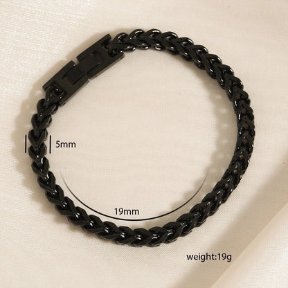 Hip-Hop Punk Minimalist Geometric 304 Stainless Steel Stainless Steel Bracelets In Bulk