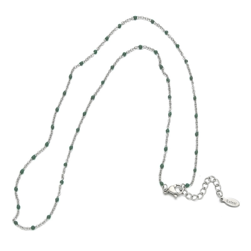 Minimalist Printing Stainless Steel Alloy Plating Gold Plated Necklace