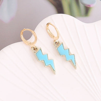 Women Minimalist Celestial Alloy Electroplating Earrings
