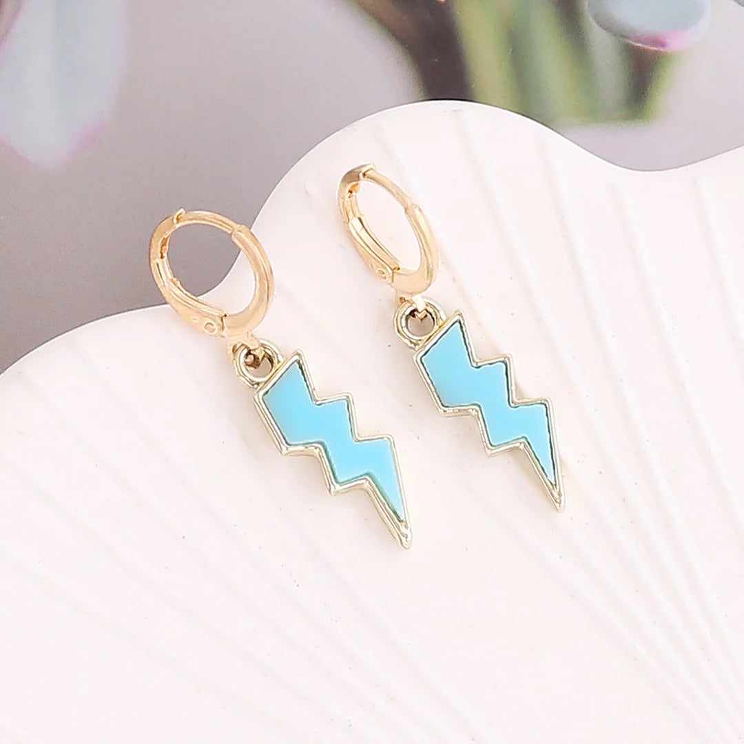 Women Minimalist Celestial Alloy Electroplating Earrings