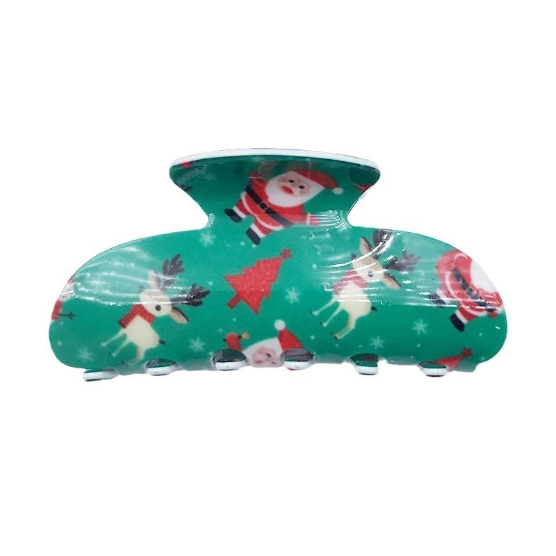 Women's Minimalist Classic Style Snowflake Plastic Resin Hair Claws