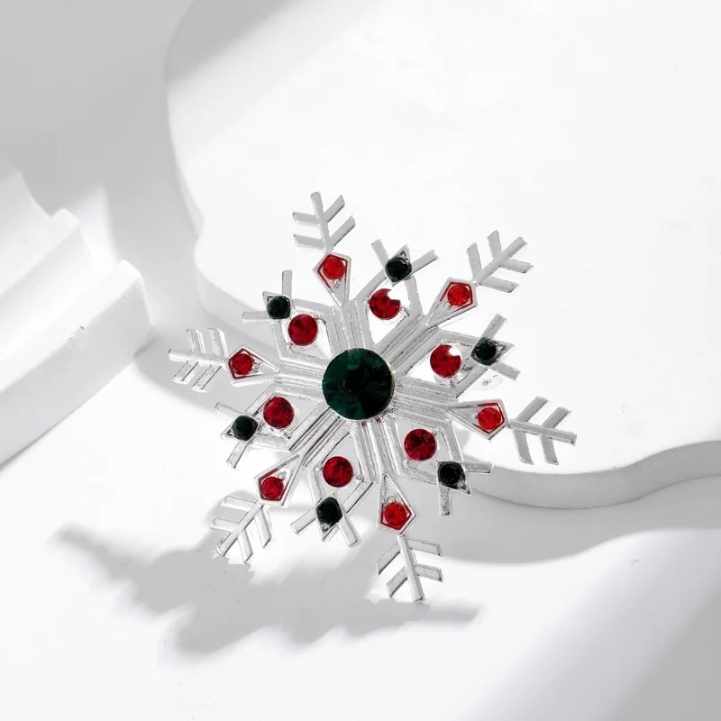 IG Style Cartoon Style Minimalist Tree Snowman Snowflake Alloy Enamel Inlay Rhinestones Unisex Brooches