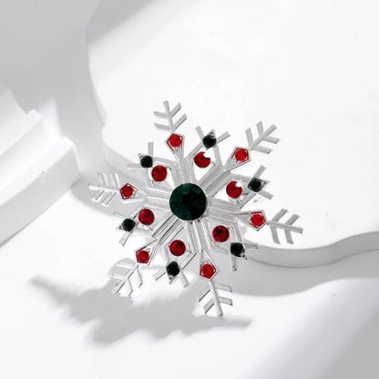 IG Style Cartoon Style Minimalist Tree Snowman Snowflake Alloy Enamel Inlay Rhinestones Unisex Brooches