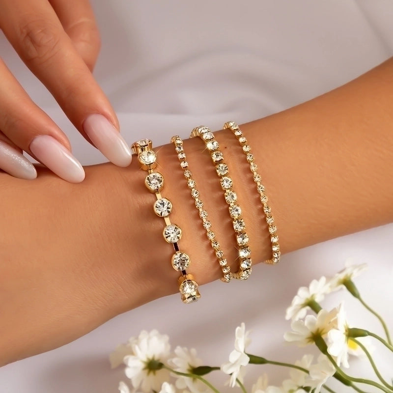 Lady Heart Shape Imitation Pearl Alloy Bracelets