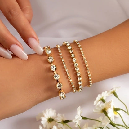 Lady Heart Shape Imitation Pearl Alloy Bracelets