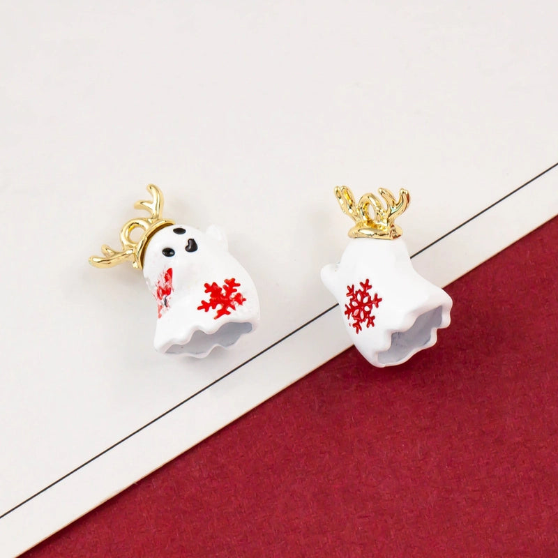 10 PCS/Package Alloy Bow Knot Bell Snowflake Pendant Jewelry Accessories