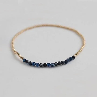 Natural Stone Copper Beaded Geometric Bracelets