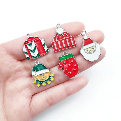 1 Piece 16 * 21mm 18 * 20mm 18 * 21mm Alloy Snowman Snowflake Elk Pendant Jewelry Accessories