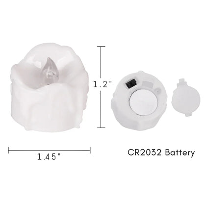 Christmas Gift Tea Wax Candle Set Simulated Cr2032 Electronic Candle Christmas Easter Led Light