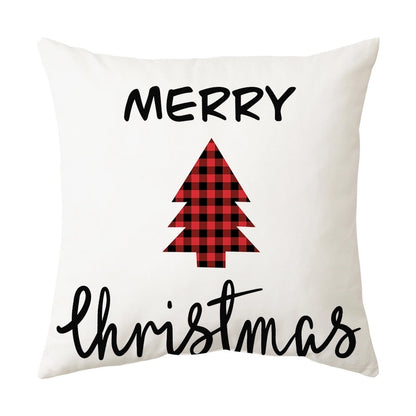 Classical Letter Short Plush Throw Pillow