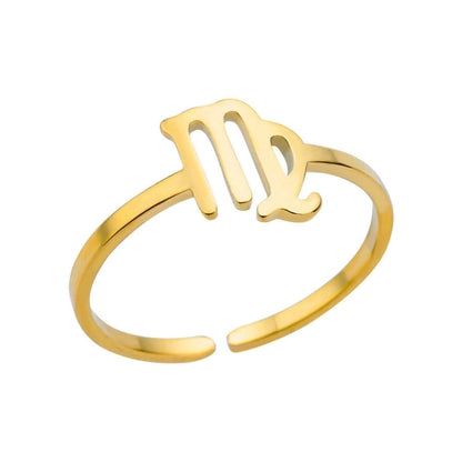 Basic Minimalist Constellation 304 Stainless Steel Plating Open Rings