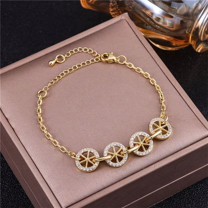 Vintage Style Minimalist Animal Letter Copper Bracelets Cuban Link Chain Curb Chain Cable Chain Box Chain