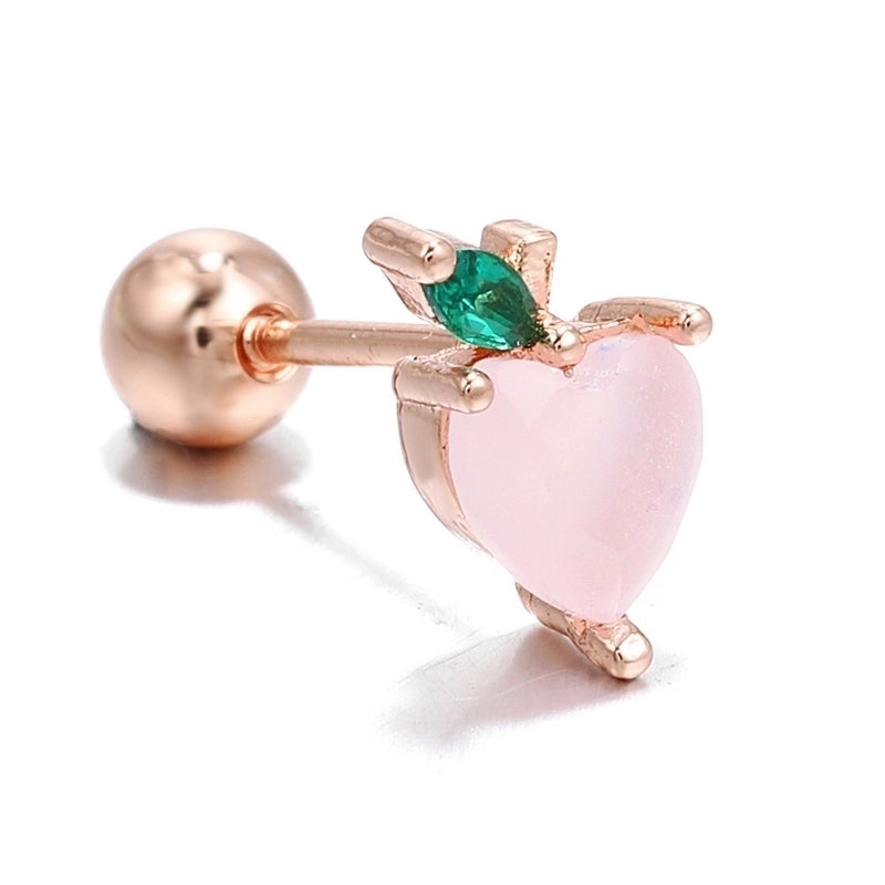 Ear Cartilage Rings & Studs Fashion Fruit Brass Artificial Gemstones