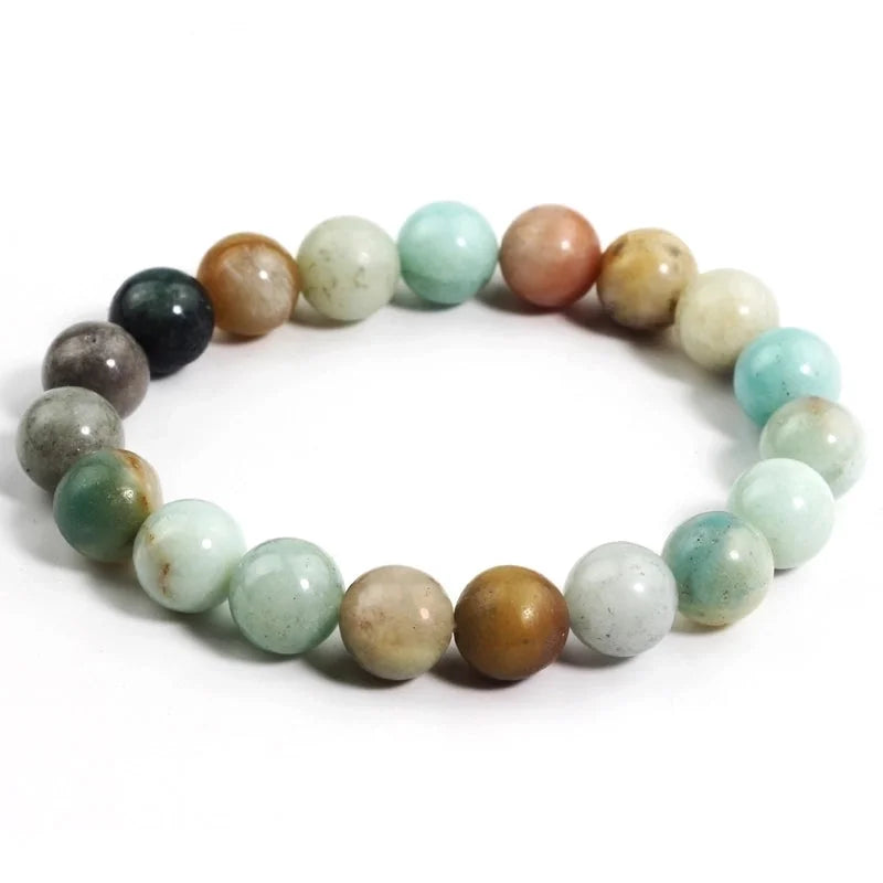 Elegant Geometric Solid Color Natural Stone Bracelets In Bulk